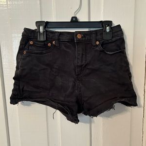 Black Jean Shorts